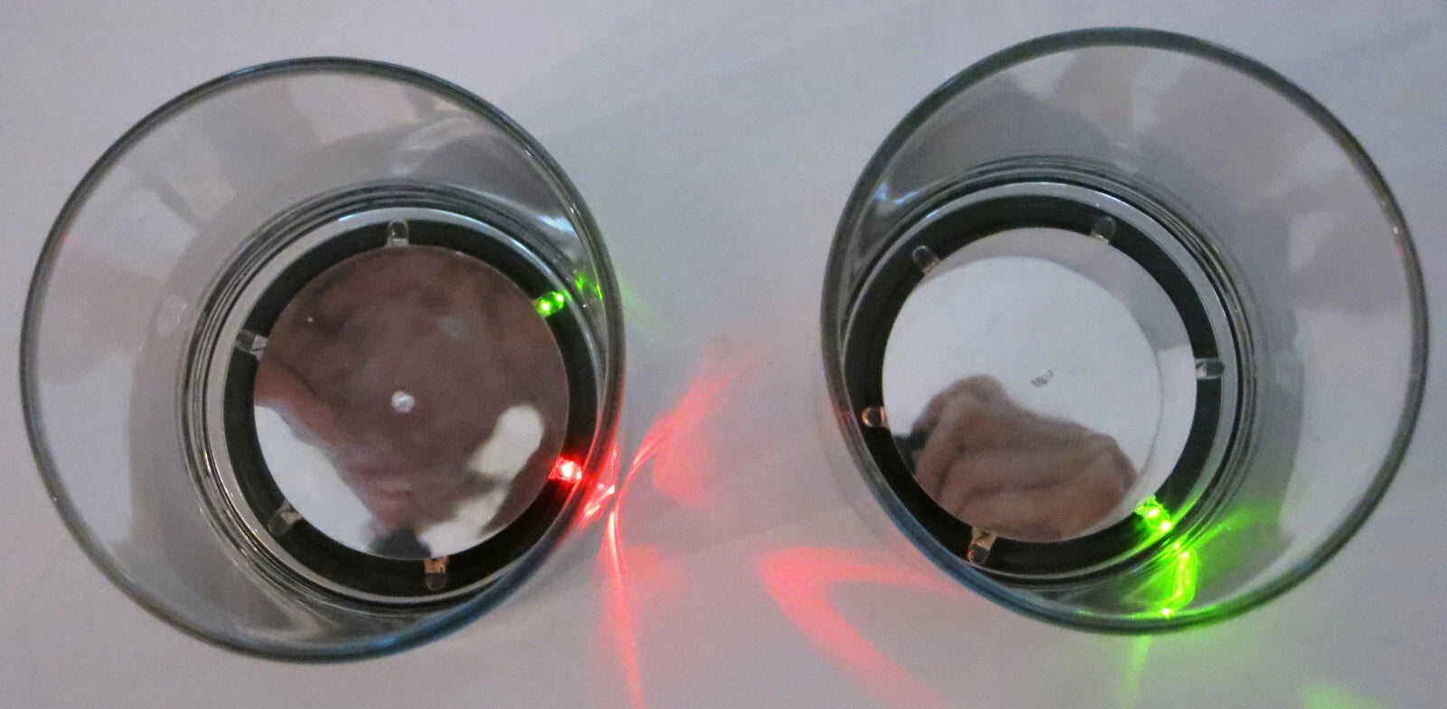 JEBCO Drinking Glasses Light-Up Set of 2 LED Colorful Lights Advertising Promos | eBay