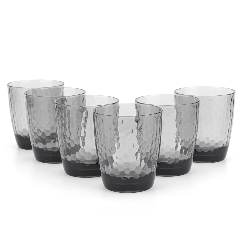 KOXIN-KARLU Hammered 15-ounce Plastic Tumbler Acrylic Glasses, set of 6 Smoke... | eBay