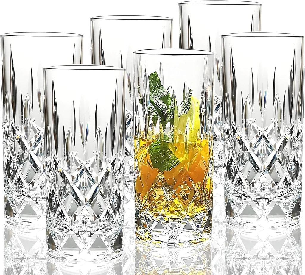 Reusable and Elegant Acrylic Glasses - 6 Count Unbreakable Drinkware Set | eBay