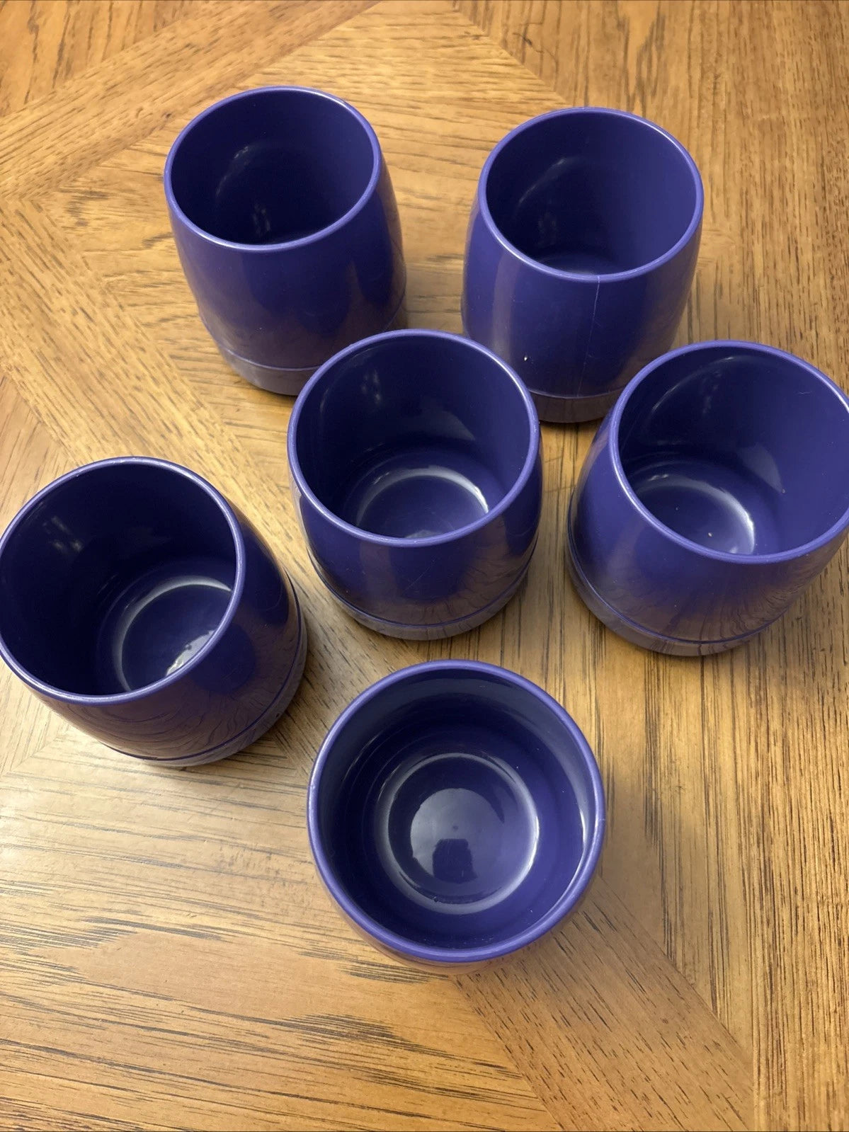 Dinex Classic Purple Insulated Plastic Cups Mugs Stackable Camping Set of 6 | eBay
