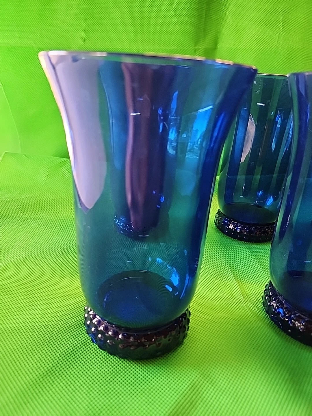 Better Homes and Gardens 20 Oz Cobalt Blue Plastic Drink Glasses | eBay