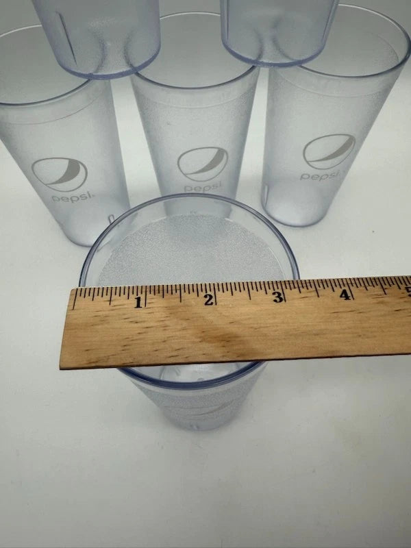 Brand New Set of 6 Pepsi Cola Restaurant Clear Plastic Tumblers 16 Oz Impact | eBay