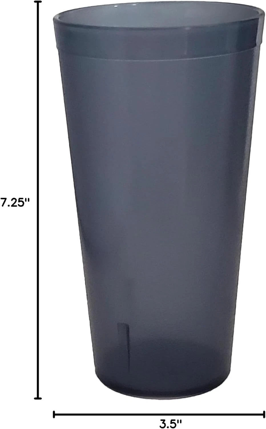 Stylish Stackable 24oz Gray Plastic Tumblers - Set of 6, Eco-Friendly & Reusable | eBay