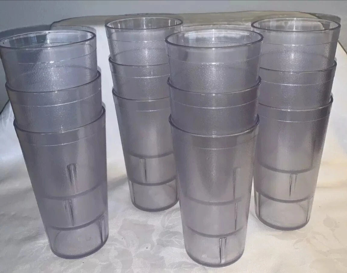 Carlisle Stackable SAN Plastic Tumbler 16oz Clear Lot of 6 | eBay