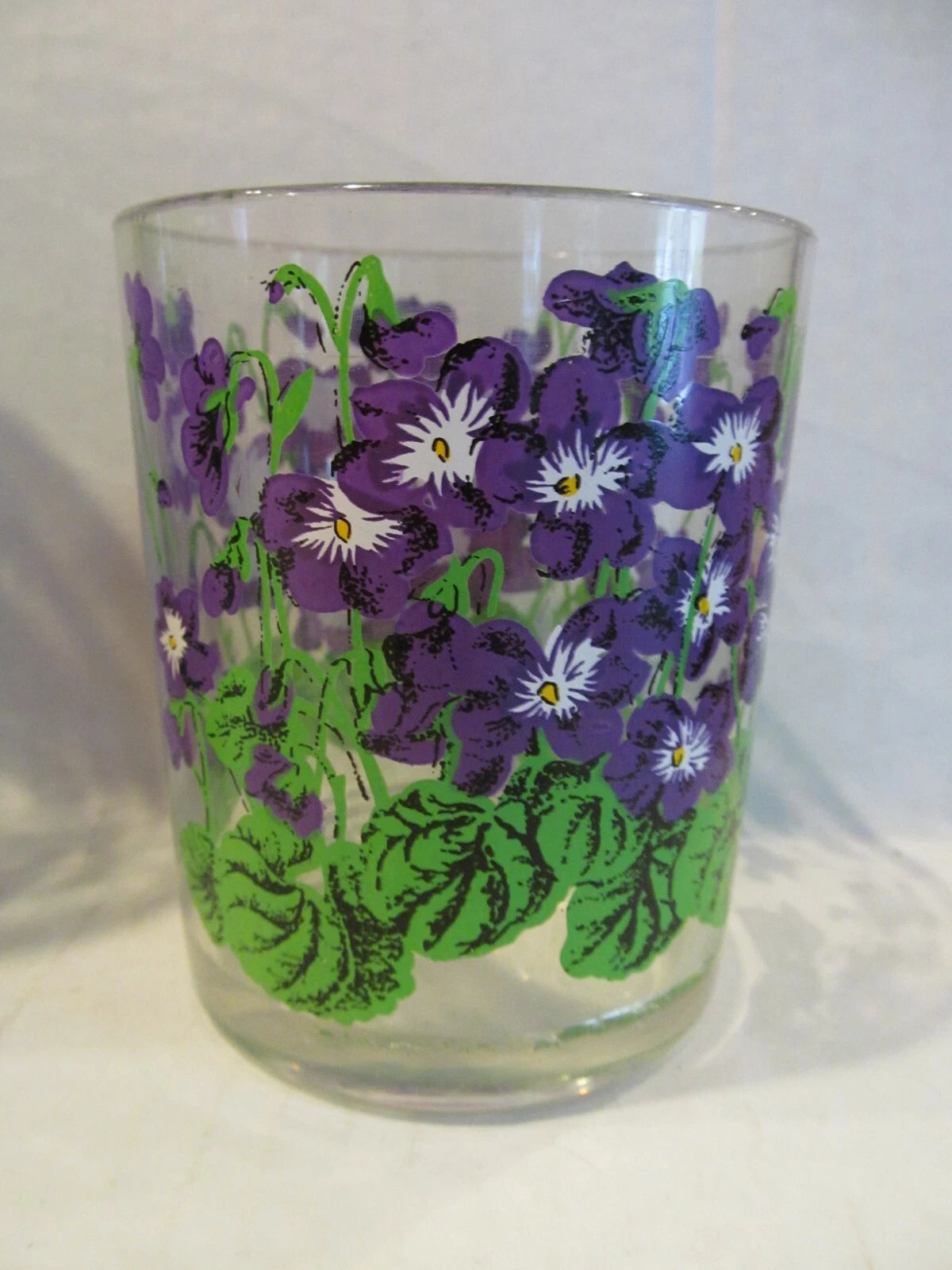 HJ Stotter Acrylic Tumbler Drinking Glasses African Violets set of 6 | eBay