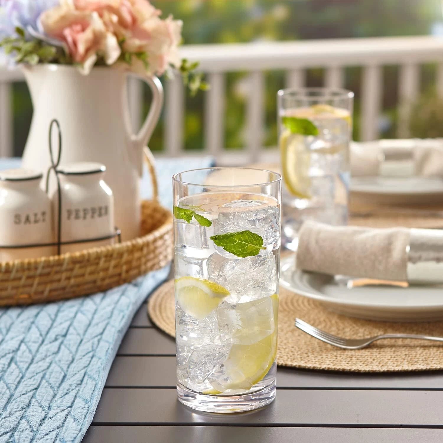 Clear Plastic Reusable Drinking Cups (Set of 6) 16 oz Cup | eBay