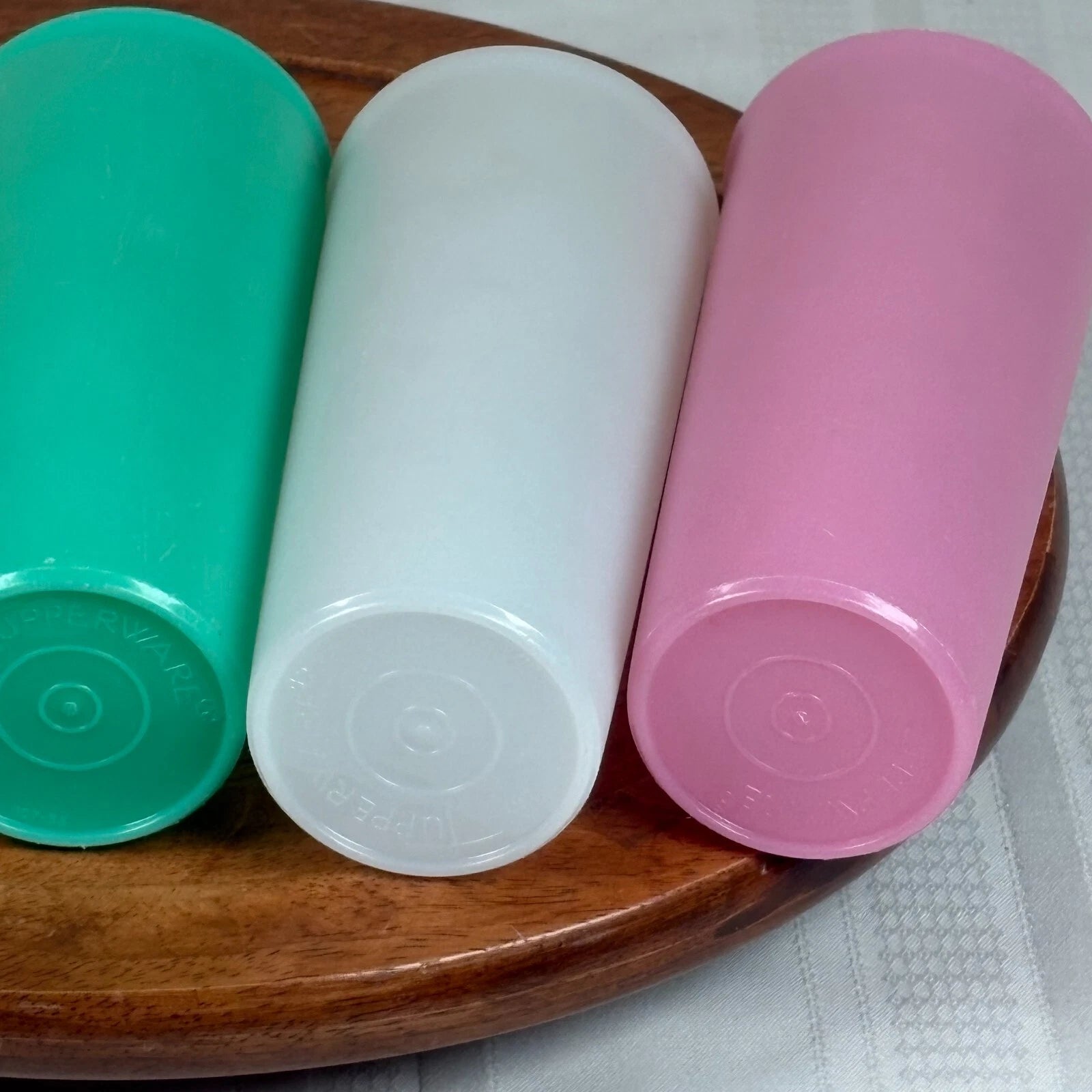Lot of 5 Vintage Tupperware #107 Pastel Tumblers 6½" Drinking Glasses 12 Oz | eBay
