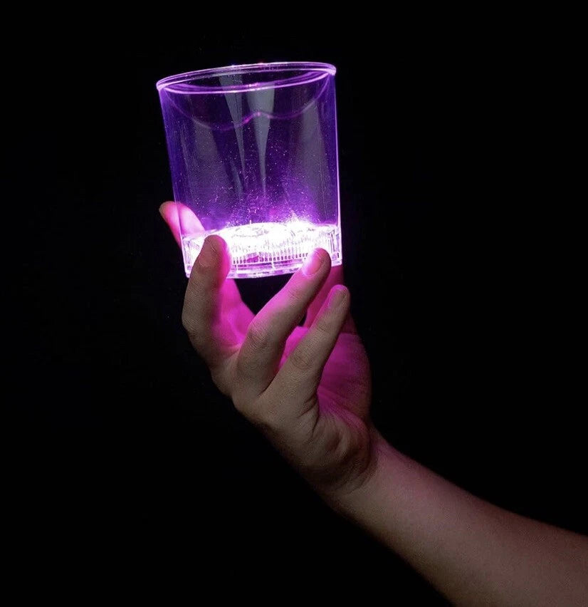 Pink Light Up 12.5 Oz Glasses Set of 6 Party Reusable Plastic Cups LED Flash NIB | eBay