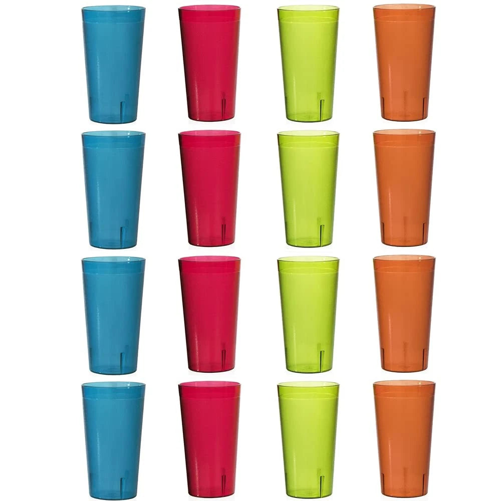 Cafe Break-Resistant Plastic 20oz Restaurant-Quality Beverage Tumblers | Set of 674894969943| eBay