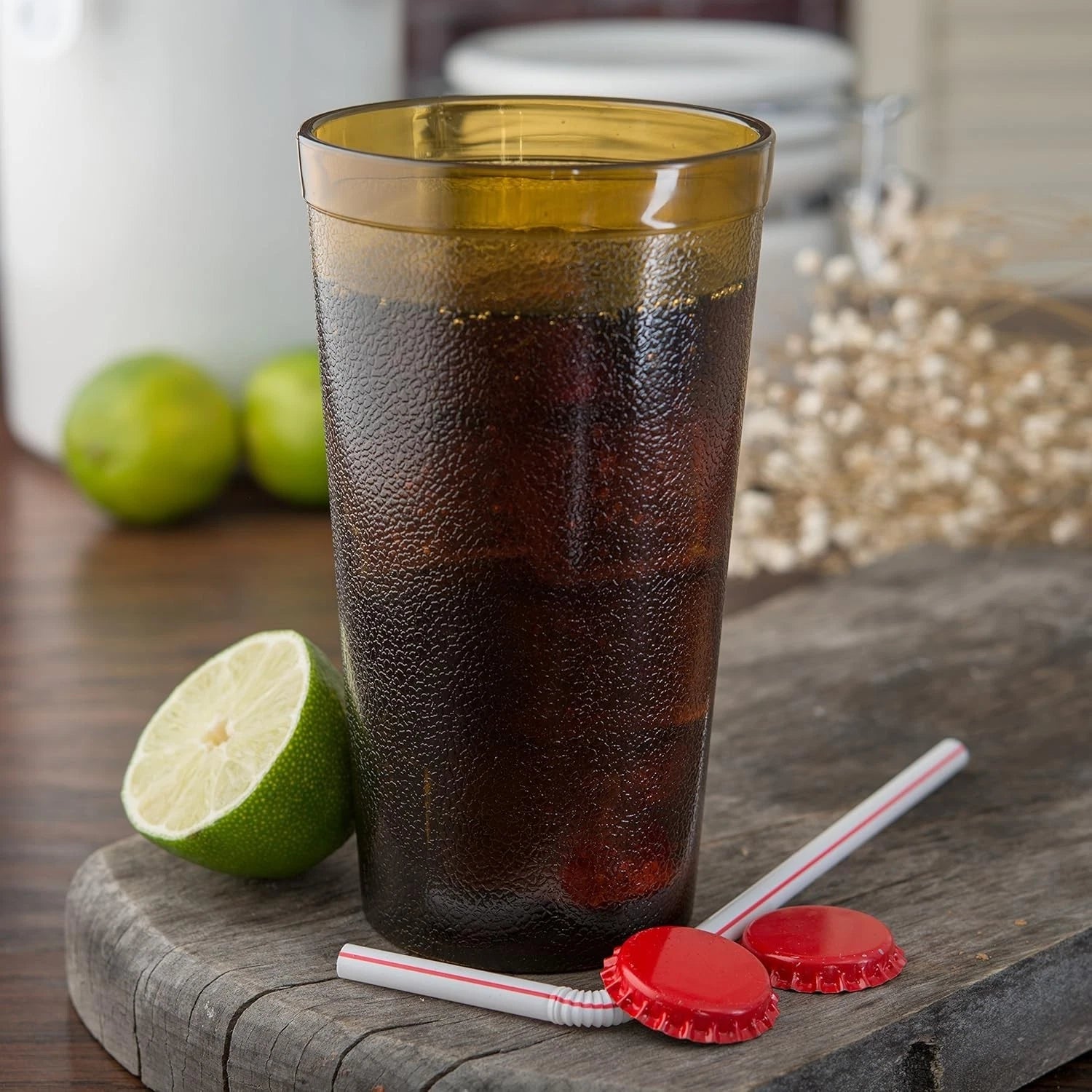 16 oz Stackable Amber Plastic Tumblers - Durable, BPA-Free & Shatter-Resistant | eBay