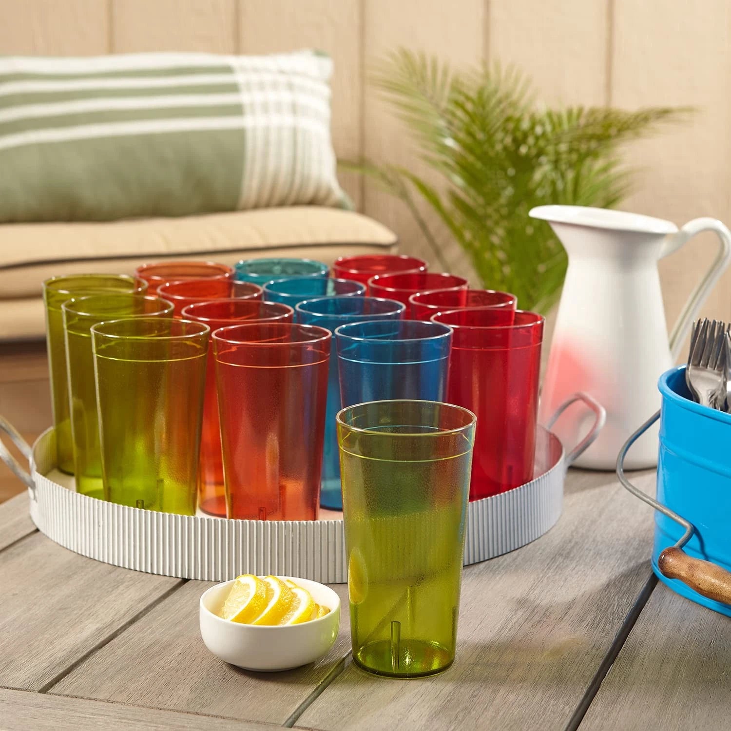 Cafe Break-Resistant Plastic 20oz Restaurant-Quality Beverage Tumblers | Set of 674894969943| eBay