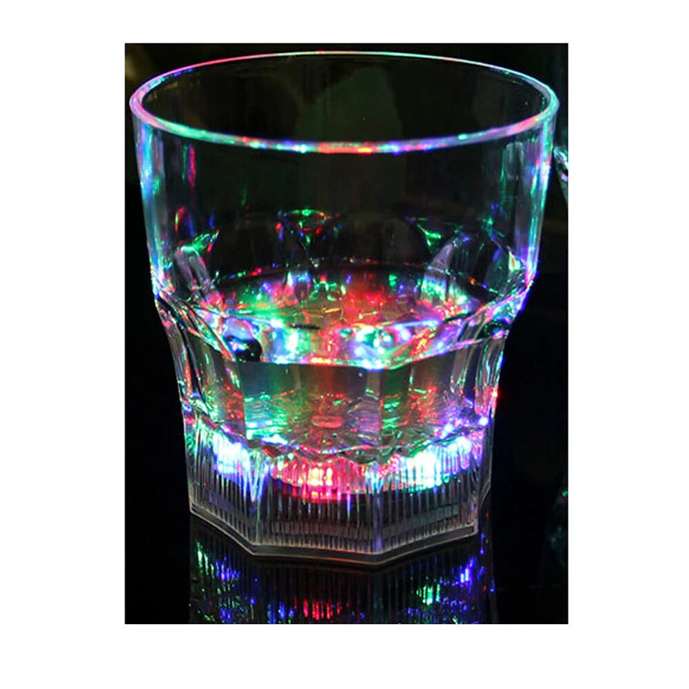 Liquid Activated Multicolor LED Glasses Fun Light Up Drinking Tumblers 6oz 4pc | eBay