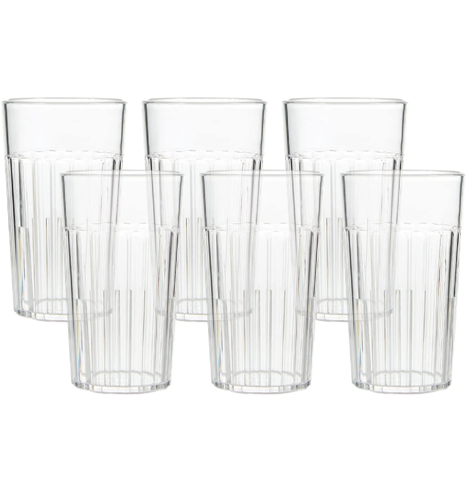 Arrow Home Products 6 oz Clear Plastic Tumblers Set of 6 - Made in the USA BP... | eBay