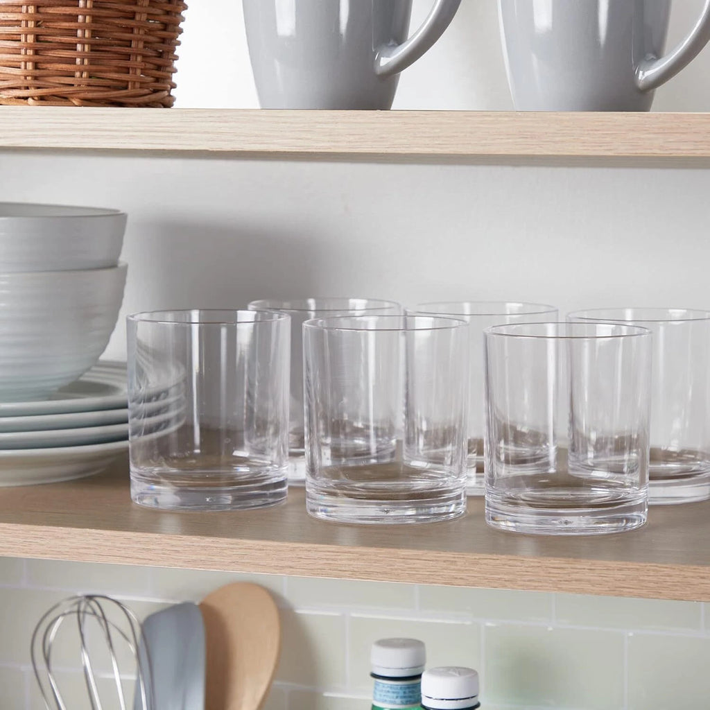 Classic Clear Plastic Reusable Beverage Cups (Set of 6) 12 oz Ice Wine Glasses | eBay
