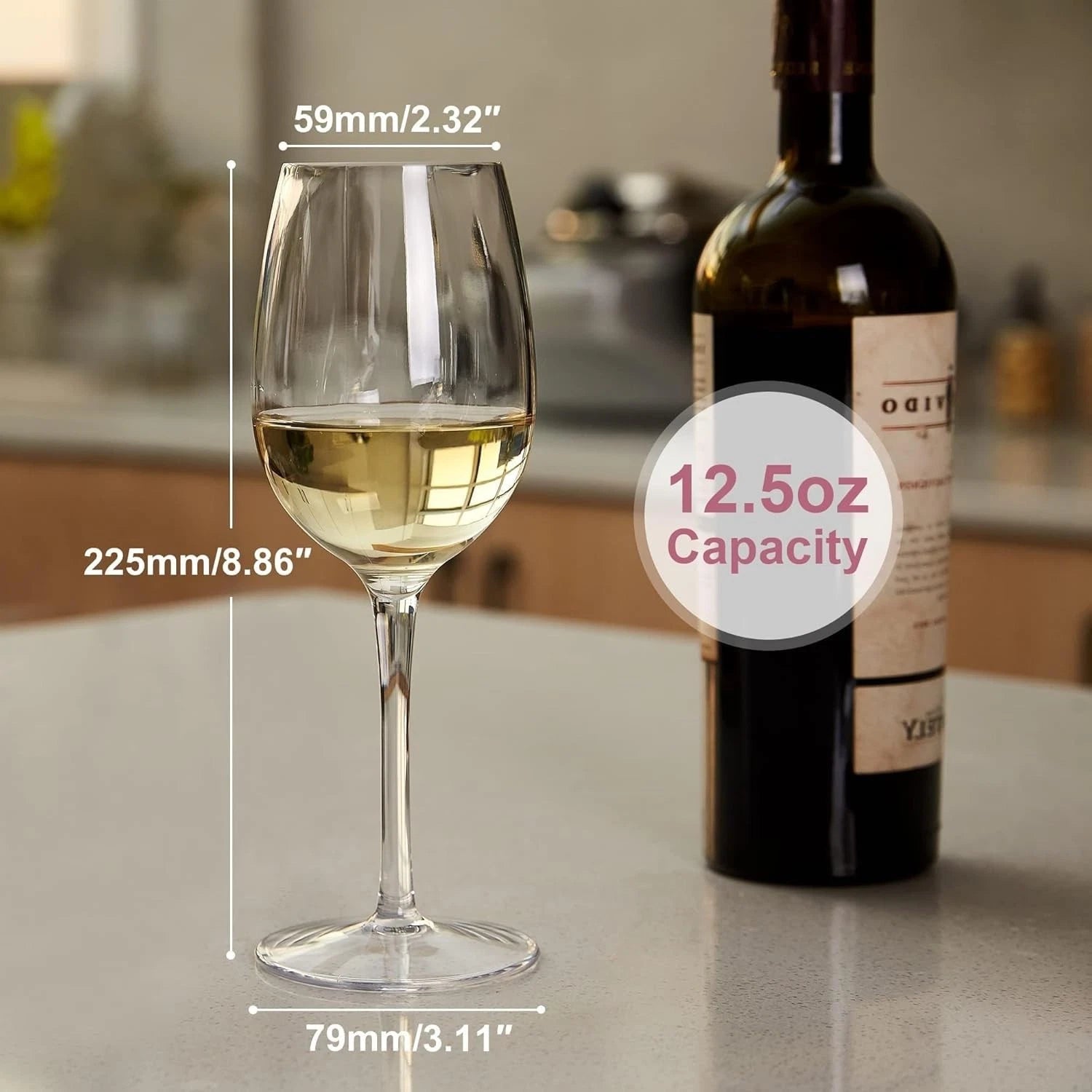Elegant Red Tritan Floating Wine Glasses - Durable & Dishwasher Safe - 12.5 OZ | eBay