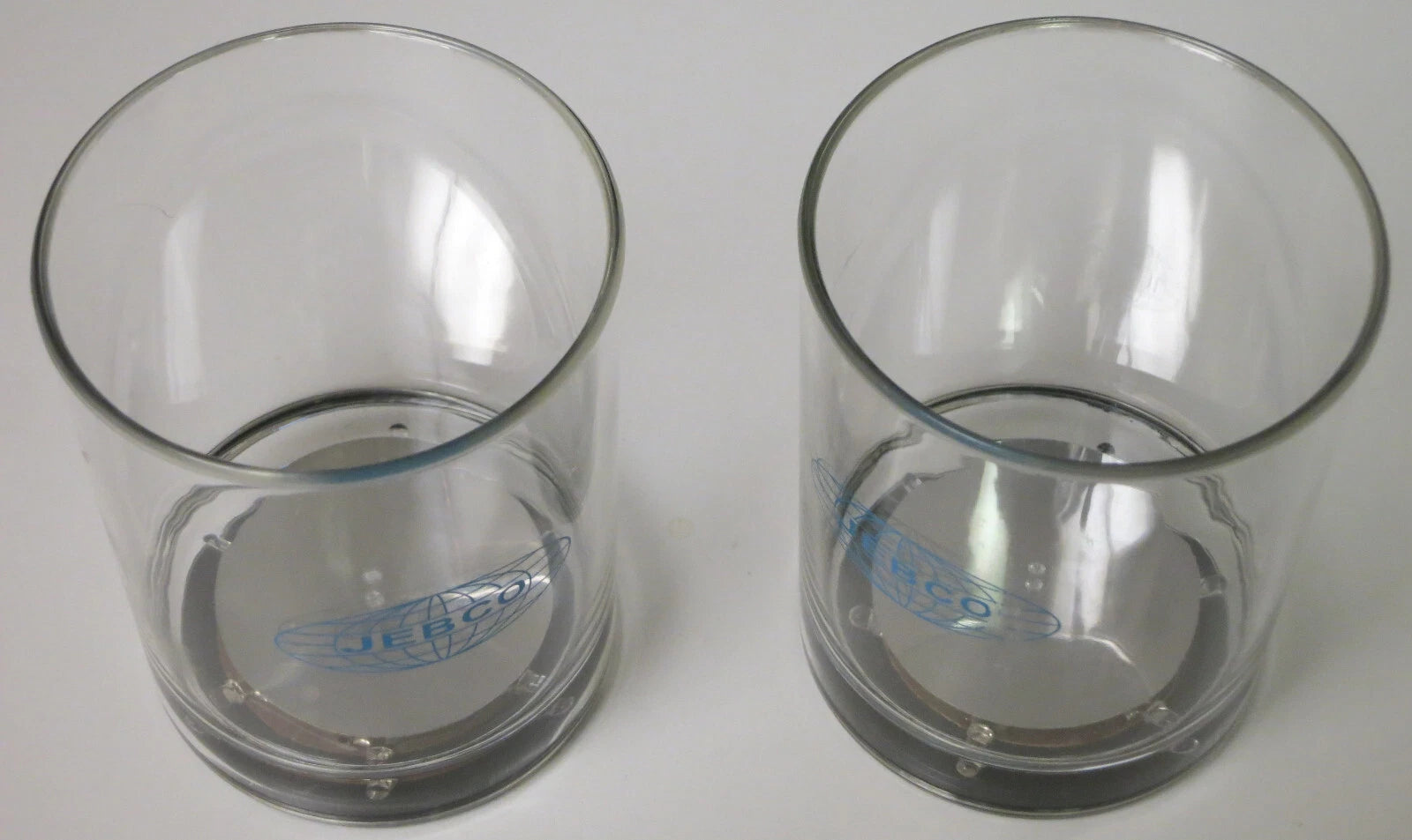 JEBCO Drinking Glasses Light-Up Set of 2 LED Colorful Lights Advertising Promos | eBay