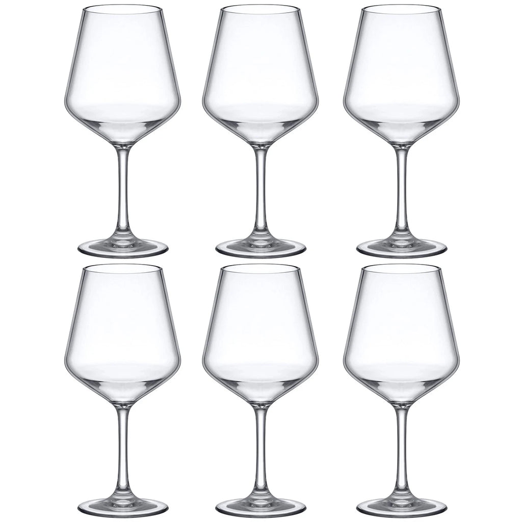 - Sasha - 14-Ounce Unbreakable Tritan Wine Glasses (Set of 6), Plastic Wine G... | eBay