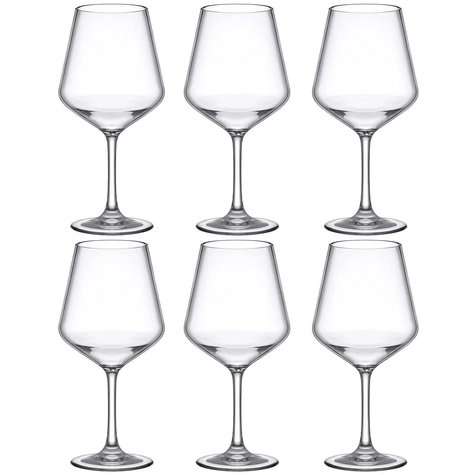 - Sasha - 14-Ounce Unbreakable Tritan Wine Glasses (Set of 6), Plastic Wine G... | eBay