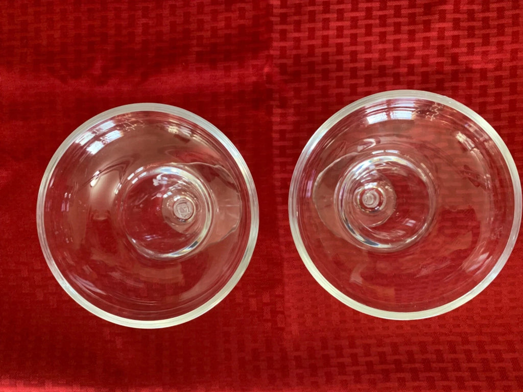 Set Of 6 Heavy Clear Plastic Margarita Glasses | eBay