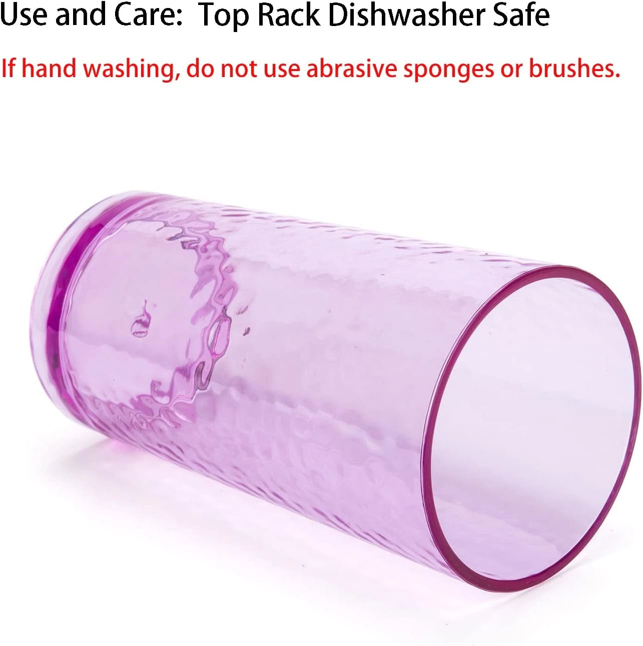 20-Ounce Acrylic Glasses Plastic Tumbler, Set of 6 Multicolor - Hammere | eBay