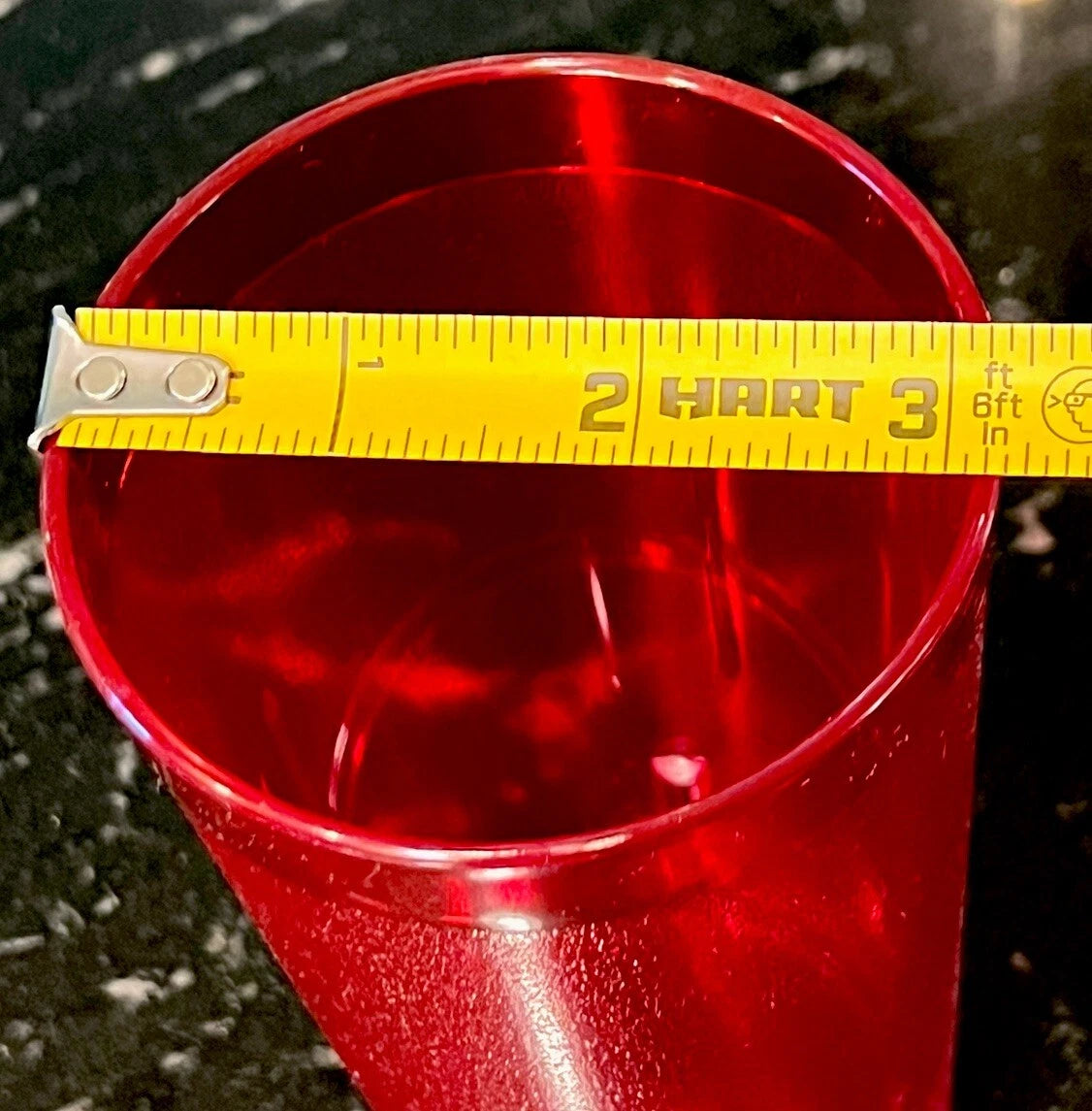Set of 6 Durable Vintage Plastic Glasses Cups Restaurant Tumblers 16 oz Ruby Red | eBay