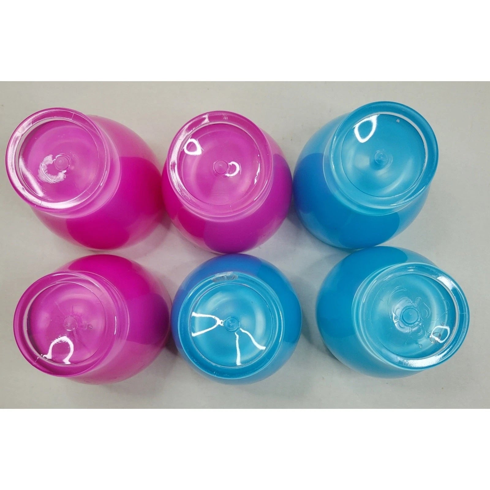 Set of 6 Acrylic Luster Pink & Blue 12 oz. Tulip Shaped Tumber Drinking Glasses | eBay