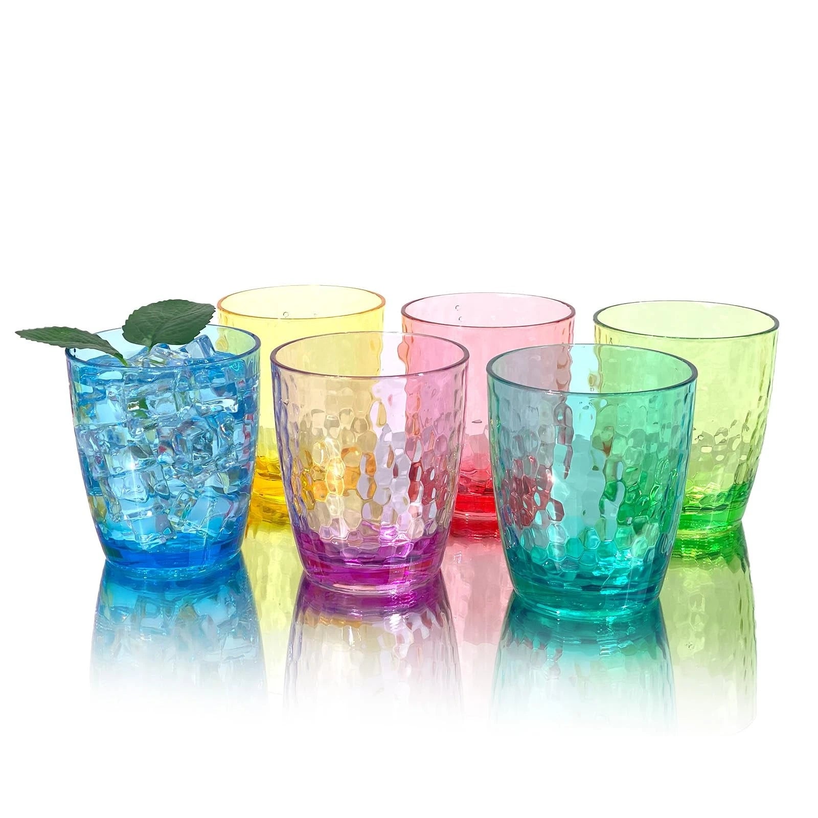 15-Ounce Plastic Tumblers (Set of 6), Reusable Plastic Mugs, BPA-Free Acrylic... | eBay