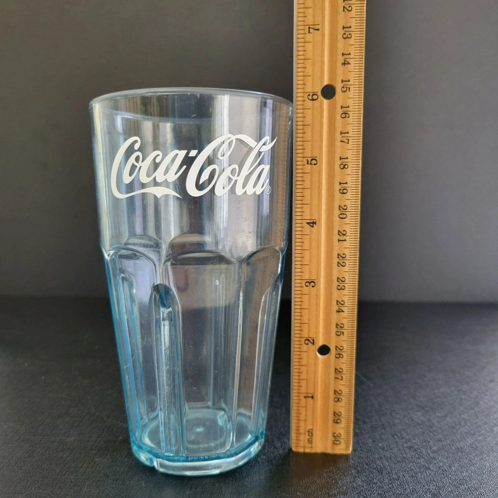 Coke Coca-Cola Plastic Commercial Tumbler Set of 4 Clear with Blue Tint 16oz | eBay
