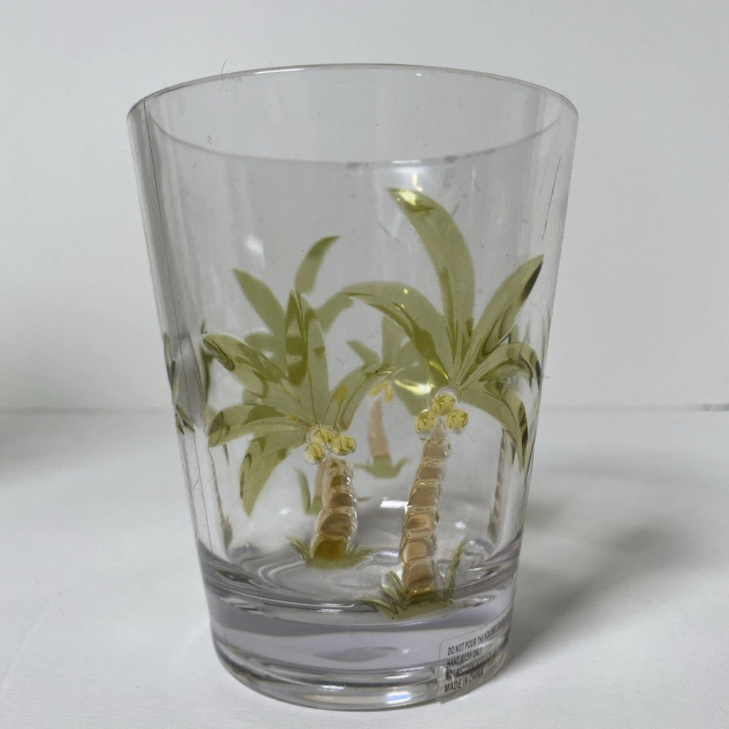 Acrylic Tumbler Palm Tree Design 15 oz. Set of 6 Clear/Palm Tree Design | eBay