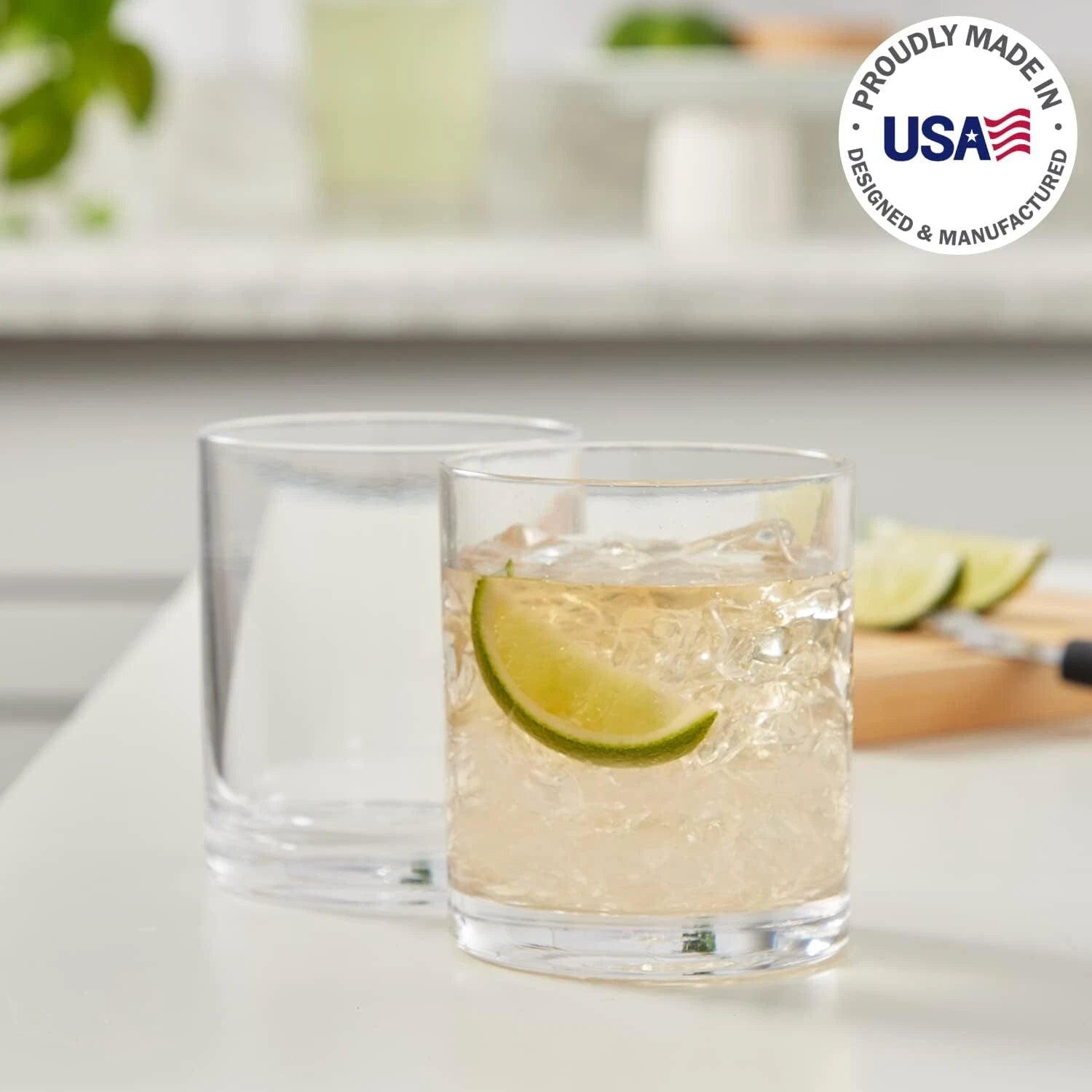 Classic Clear Plastic Reusable Beverage Cups (Set of 6) 12 oz Ice Wine Glasses | eBay