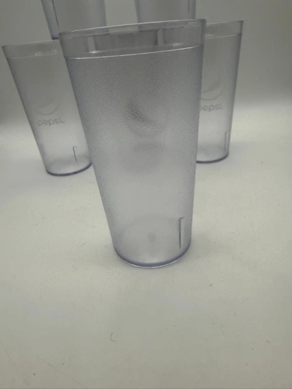 Brand New Set of 6 Pepsi Cola Restaurant Clear Plastic Tumblers 16 Oz Impact | eBay