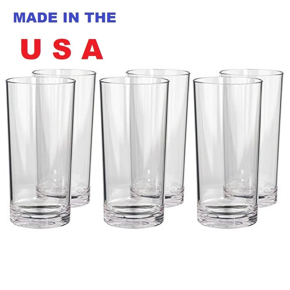 US Acrylic 9274 Classic Premium Quality Plastic 24 OZ Iced Tea Tumbler Set of 6 | eBay