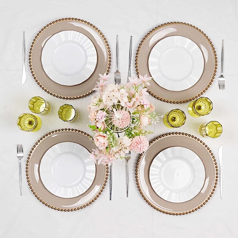 6 Green 14 oz Crystal Plastic Drinking Glasses Party Events Tableware Supplies | eBay