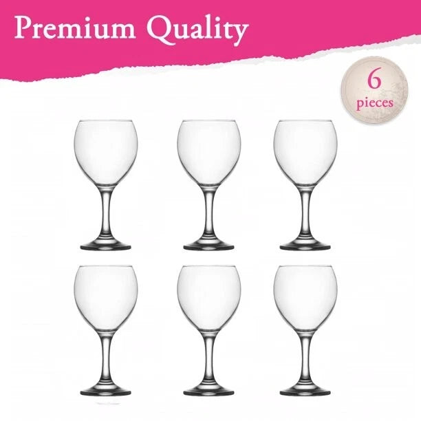 Stylish Drinking Glass Set of 6, Clear Durable Glasses, 8.75 Oz (260 cc) | eBay