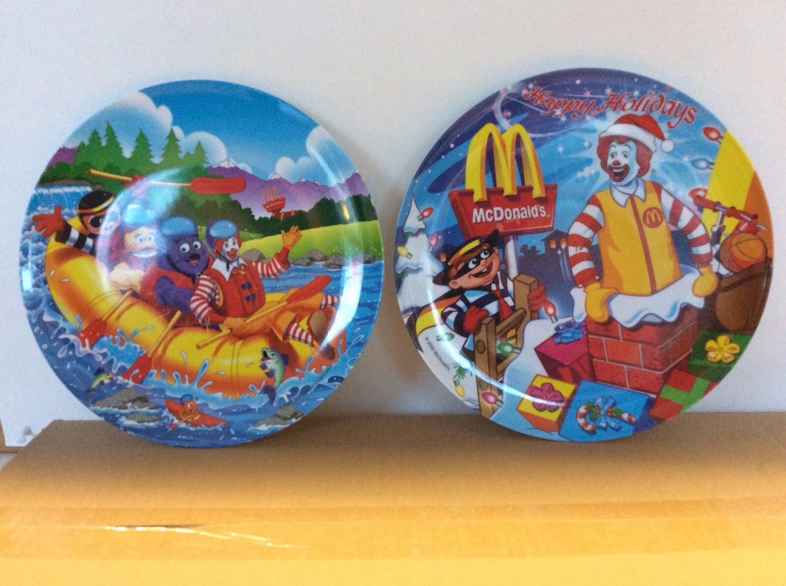 McDonald's Plastic Mealtime Plates Set Of 4 Plus 6 Plastic Drinking Glasses 1978 | eBay