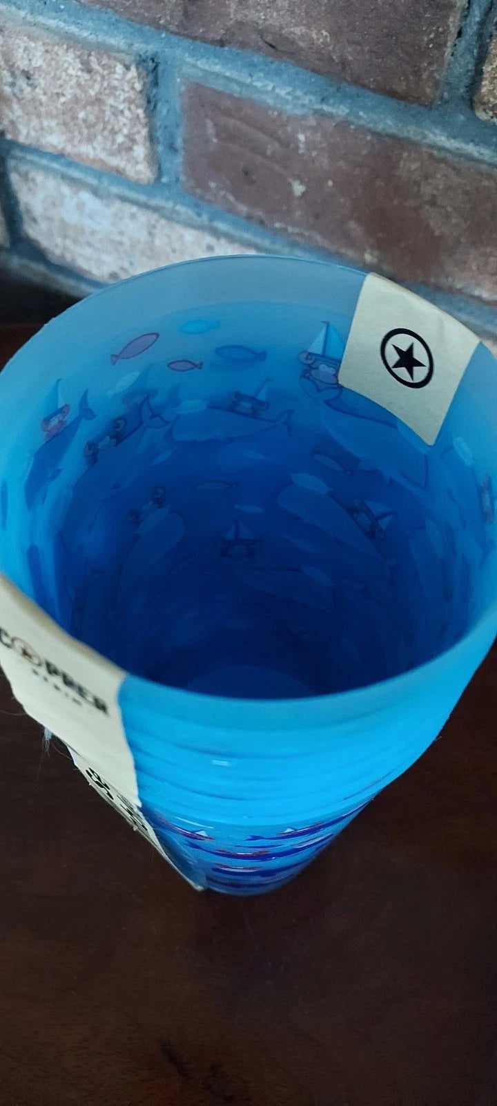 Plastic 20 Oz Drinking Glass Tumbler Set Blue Whales Boats Fish Crabs Ocean 6 | eBay