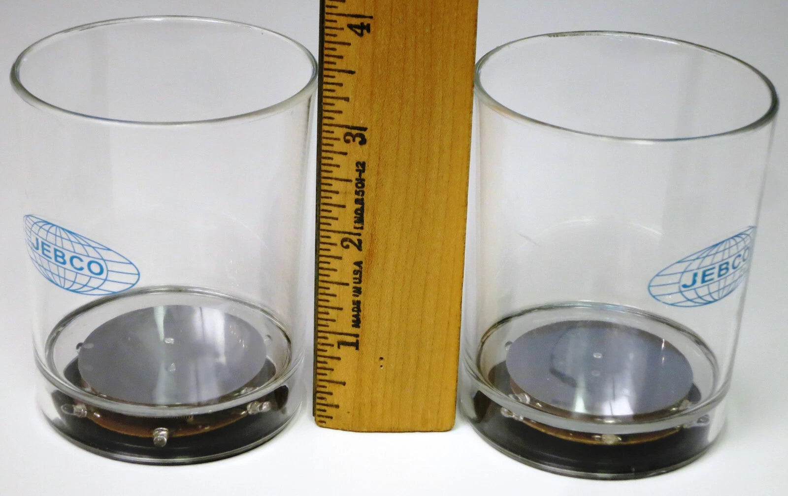 JEBCO Drinking Glasses Light-Up Set of 2 LED Colorful Lights Advertising Promos | eBay