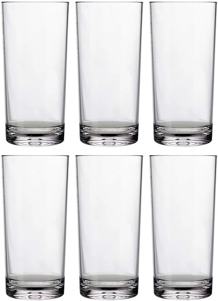 Premium Plastic Iced Tea Glasses Set | Dishwasher-Safe Tumblers 24oz - Pack of 6 | eBay