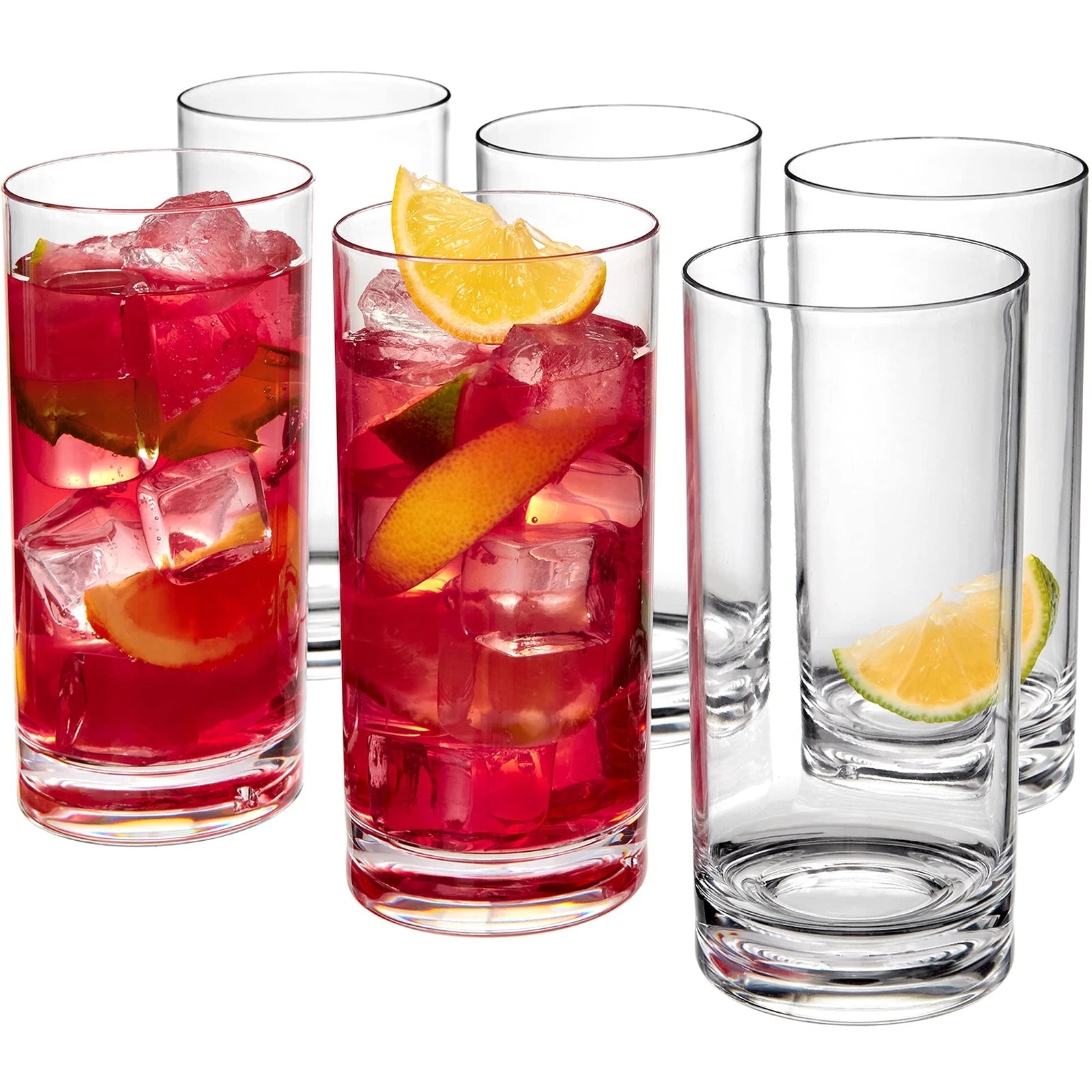 By Probity 16ounce Plastic Tumblers set Of 6 Plastic Drinking Glasses Allclear | eBay