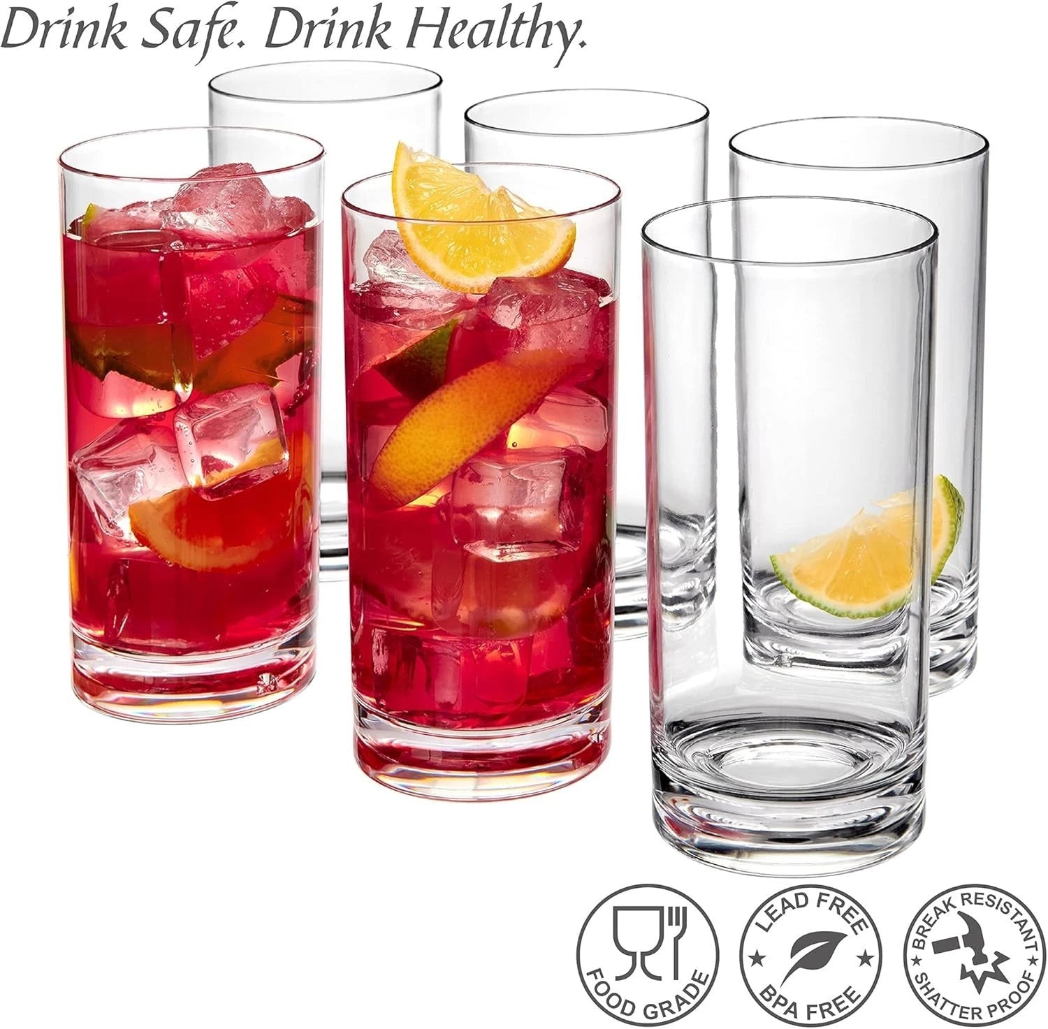 16-Oz Reusable Tumblers - Shatter-Proof, Ideal for Parties & Outdoor Use | eBay