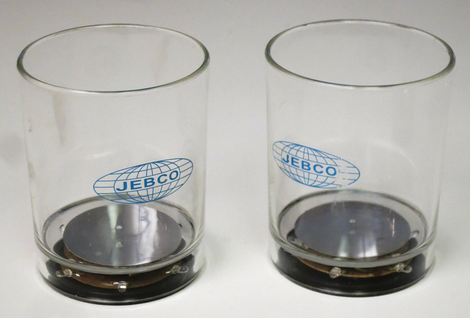 JEBCO Drinking Glasses Light-Up Set of 2 LED Colorful Lights Advertising Promos | eBay
