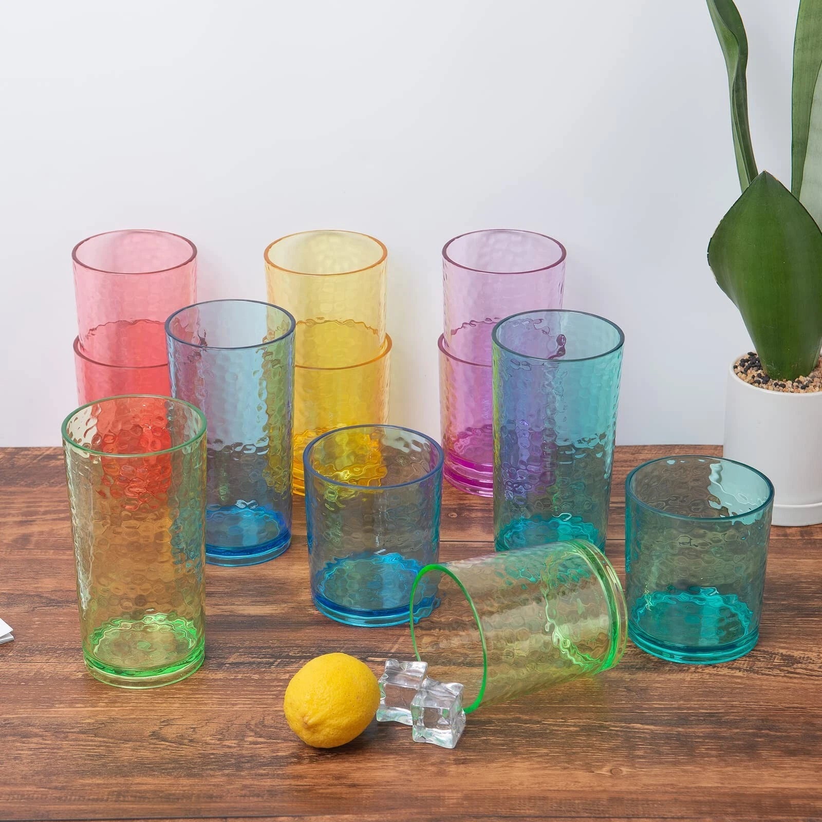 KX-WARE 14-ounce Acrylic Glasses Plastic Tumbler, set of 6 Multicolor - Hamme... | eBay