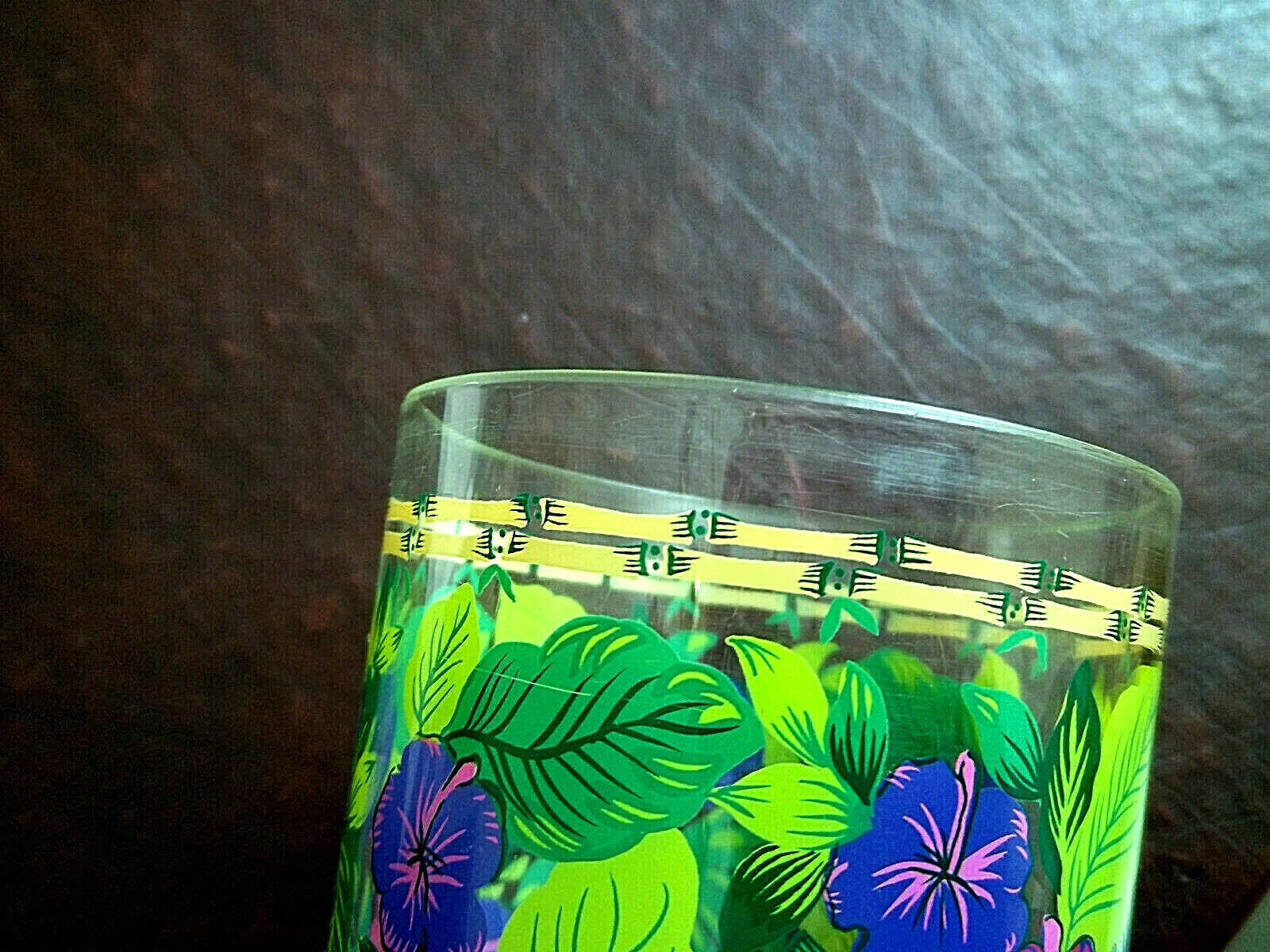 Set of 6 Floral Old Fashioned Acrylic Drinking Glasses 12 oz. *Please Read* | eBay