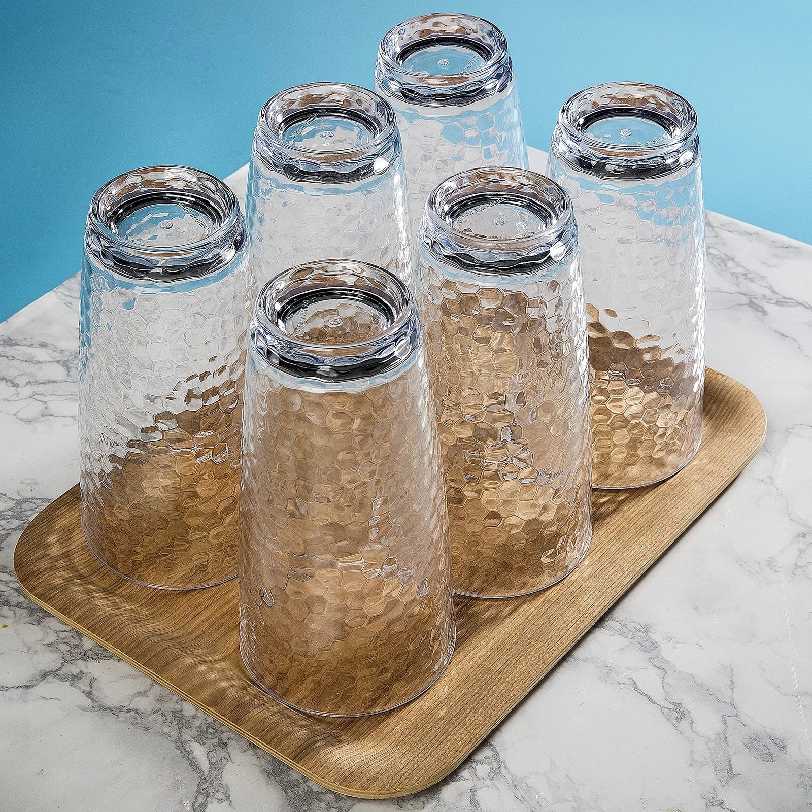 Unbreakable Plastic Tumbler Cups, Set of 6, Large Water Tumbler Set, 25 oz | eBay