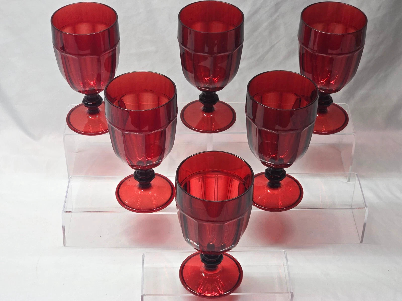 NORITAKE LOOKALIKE 7" Iced Tea Glass PROVINCIAL RUBY - Set Of 6 **PLASTIC** | eBay