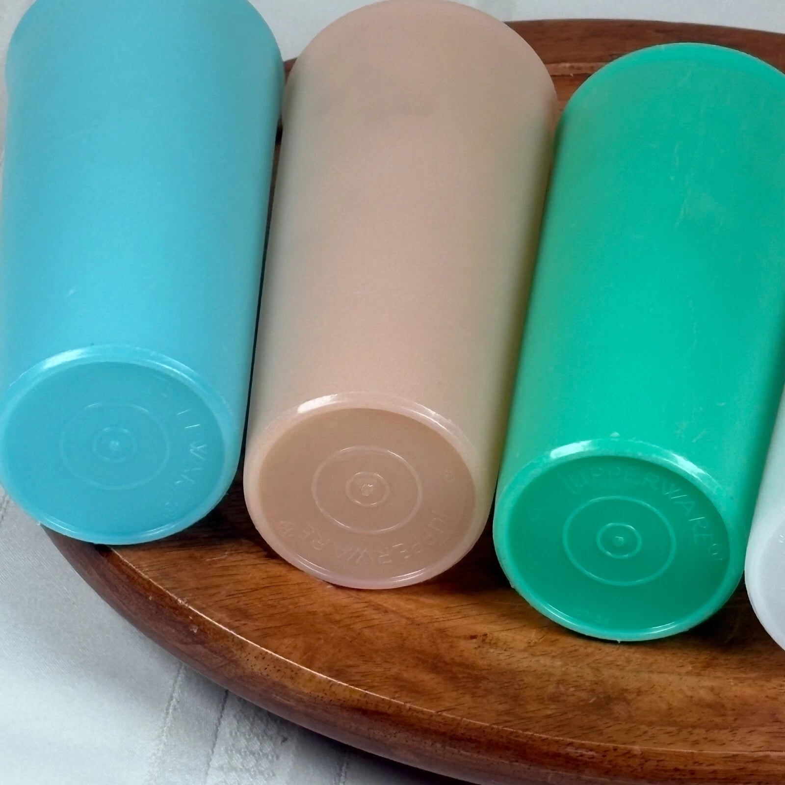 Lot of 5 Vintage Tupperware #107 Pastel Tumblers 6½" Drinking Glasses 12 Oz | eBay