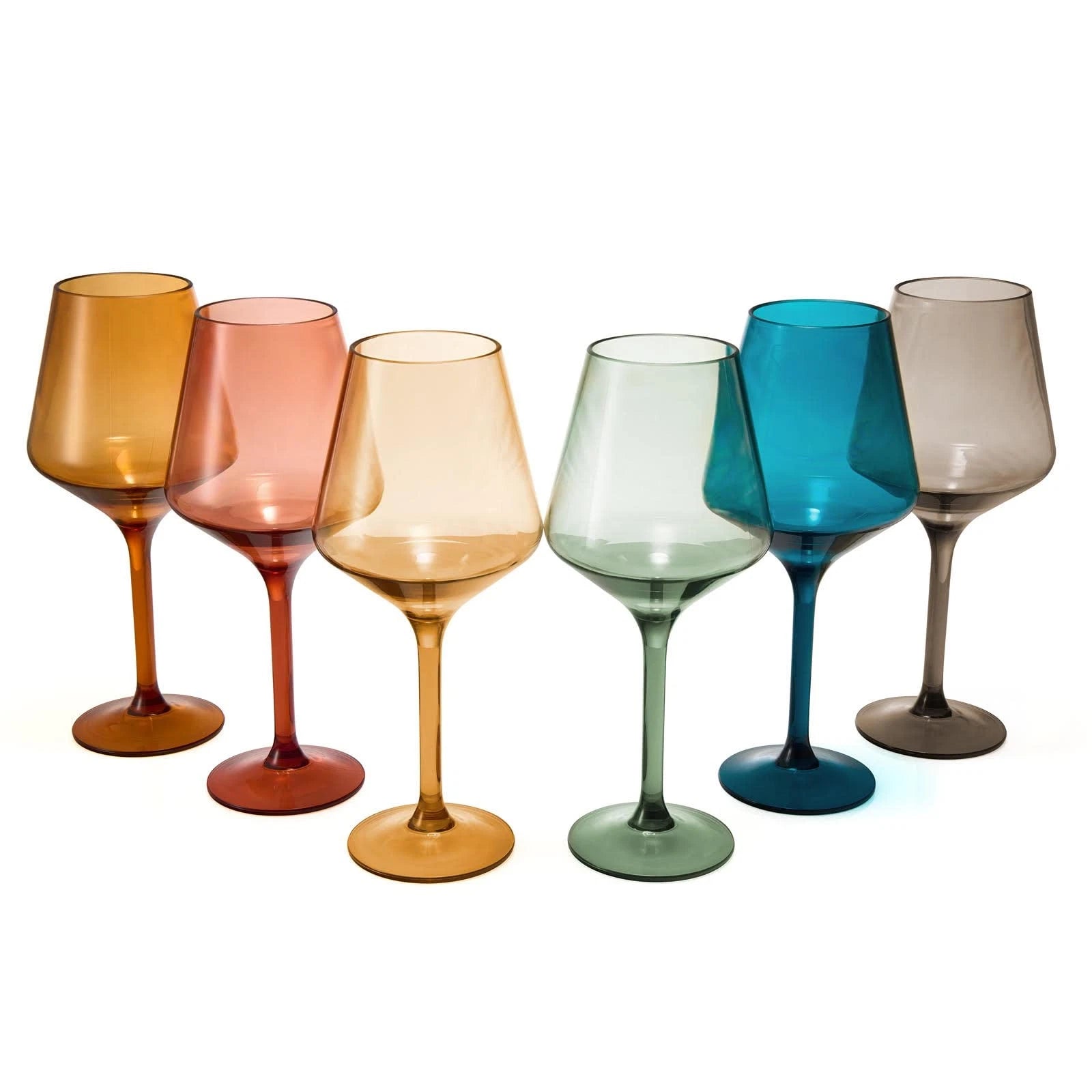 European Style Plastic Crystal, Stemmed Wine Glasses | Set of 6 | Acrylic Tri... | eBay