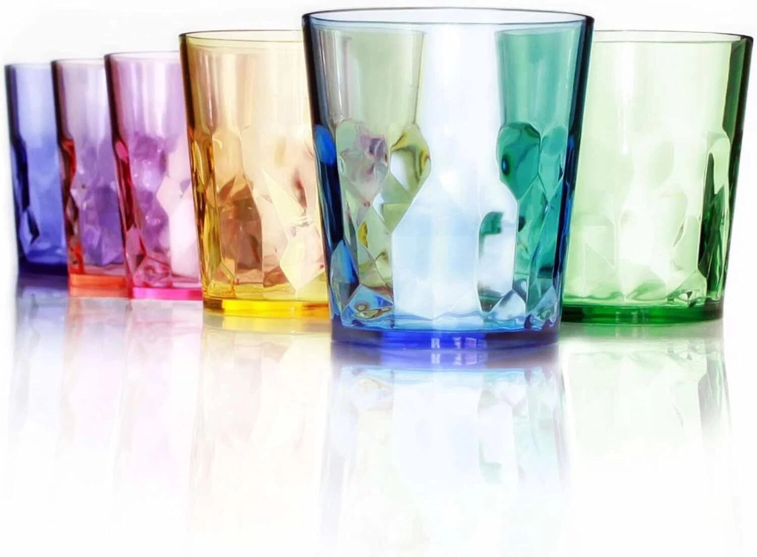 13 oz Drinking Cups Set of 6 - Acrylic plastic cups, reusable drinkware | eBay