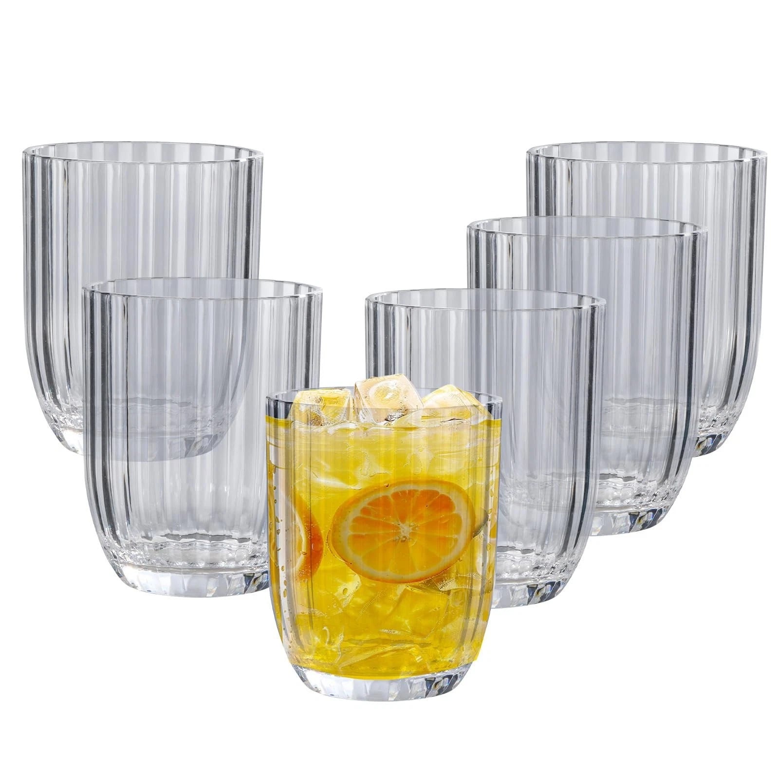 Acrylic Clear Highball Plastic Cups | Plastic Reusable Tumblers 15oz (Set of ... | eBay