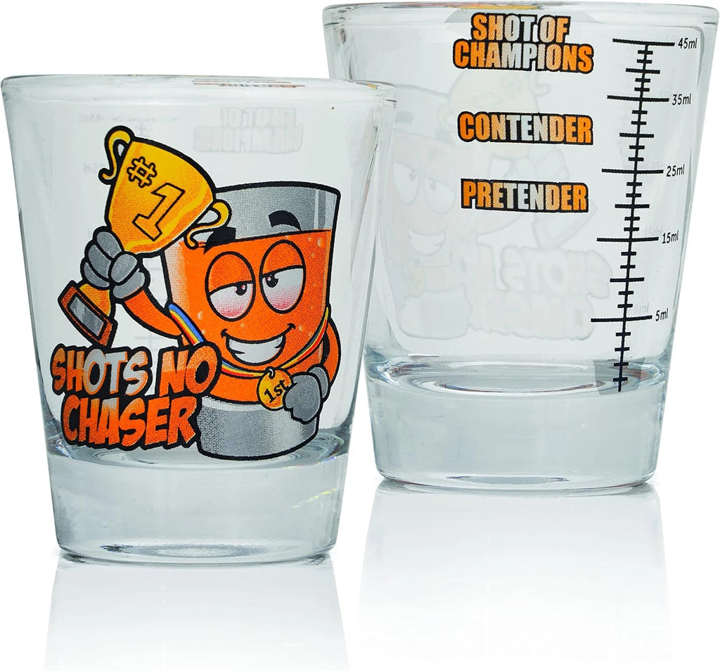 Gifts Set of 6 Shot Glasses with Fun Drinking Measurements - Great for Parties, | eBay